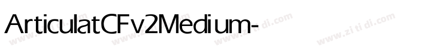 ArticulatCFv2 Medium字体转换
